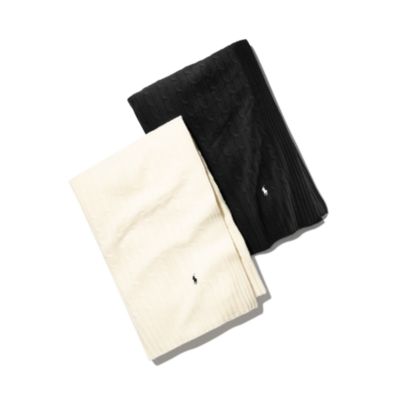 Ralph Lauren Cable Cashmere Throw 