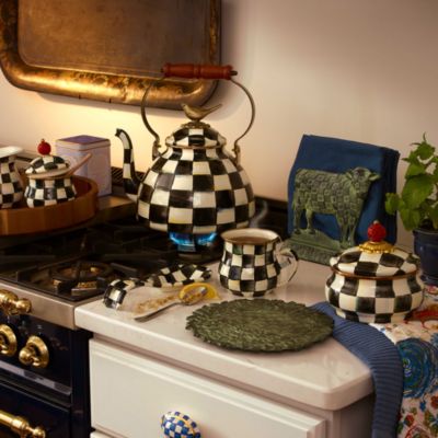 Courtly Check Enamel Spoon Rest