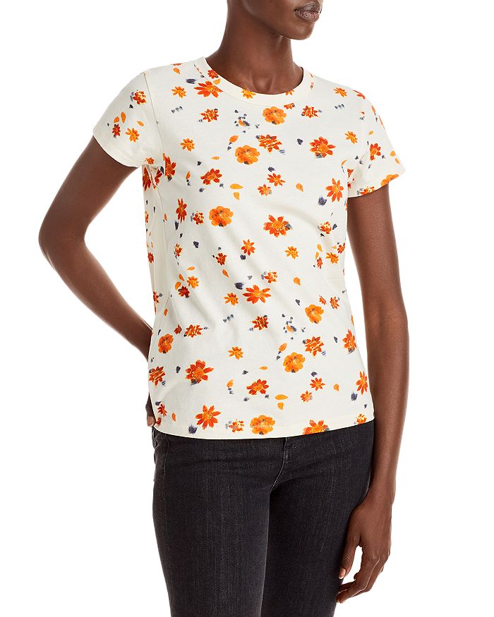 Rag and bone new arrivals floral tee