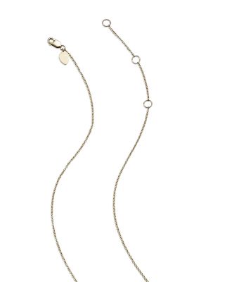 Diamond Moon Necklace in 14K Yelliow Gold, .22 tcw, 16"