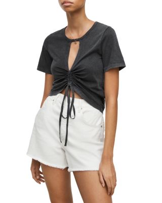 ALLSAINTS - Gigi Cutout Drawstring Tee