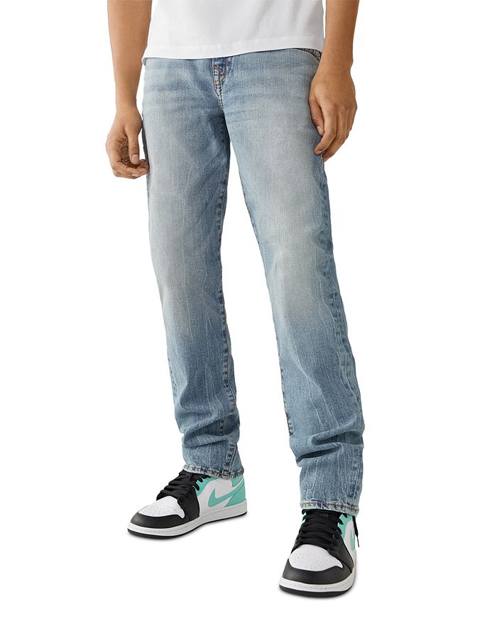 True Religion Geno Big T Slim Fit Jeans in Diver Loop | Bloomingdale's