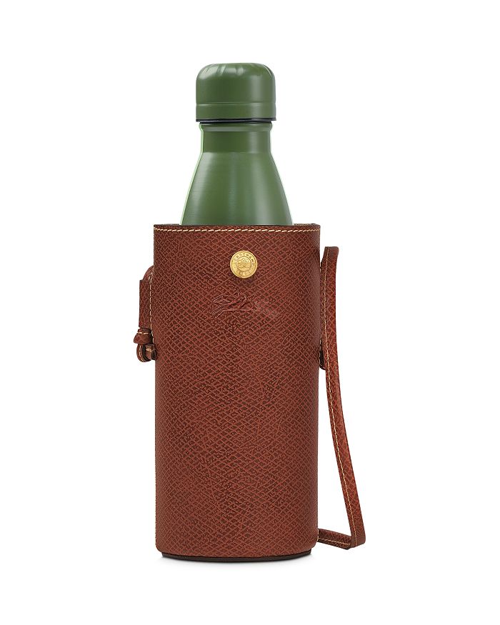 Longchamp - &Eacute;pure Leather Bottle Holder