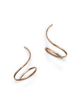 Wire Climber Earrings in 14K Yellow Gold - Exclusive