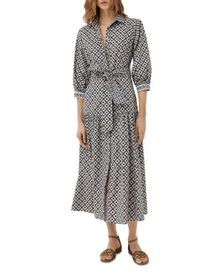 geo pocket shirtdress