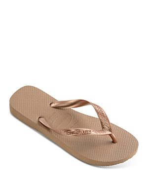Havaianas Top Tiras Flip Flops In Rose Gold