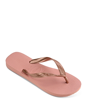 Shop Havaianas Women's Top Tiras Flip-flops In Rose Nude