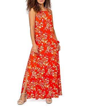 Leota Cameron Floral Print Maxi Dress