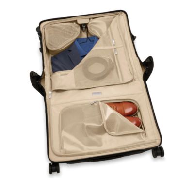 Baseline Wide Carry On Spinner Garment Suitcase