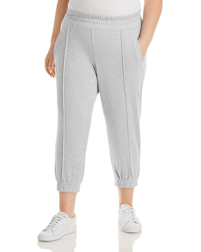 Marc New York Plus Pintucked Cropped Jogger Pants | Bloomingdale's