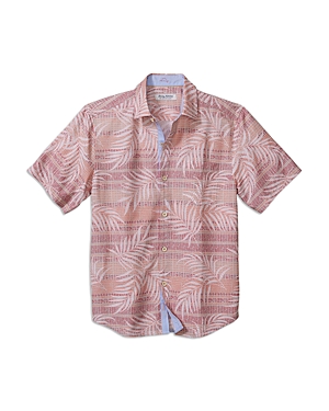 Tommy Bahama Coconut Point Mosaic Fronds IslandZone Botanical Geo Print Regular Fit Button Down Camp Shirt