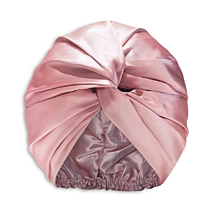 Shop Slip Pure Silk Turban In Pink