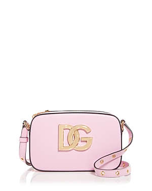 Dolce & Gabbana Leather Crossbody In Candy Pink
