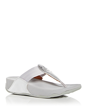 FITFLOP FITFLOP WOMEN'S WALKSTAR LEATHER TOE POST SANDALS