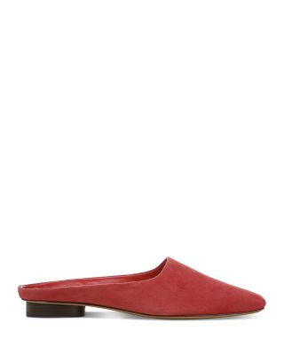 red womens mules