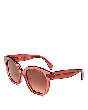 Celine Square Sunglasses, 54mm In Pink/red Gradient