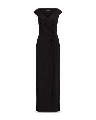 V-Neck Column Gown