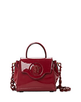Versace - La Medusa Small Patent Leather Top Handle Bag