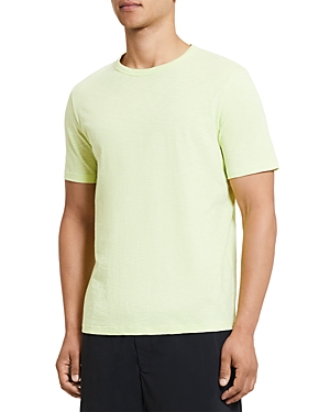 Theory Essential Crewneck Short Sleeve Tee In Lime
