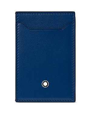 Montblanc Meisterstuck Pocket Card Case In Black/blue