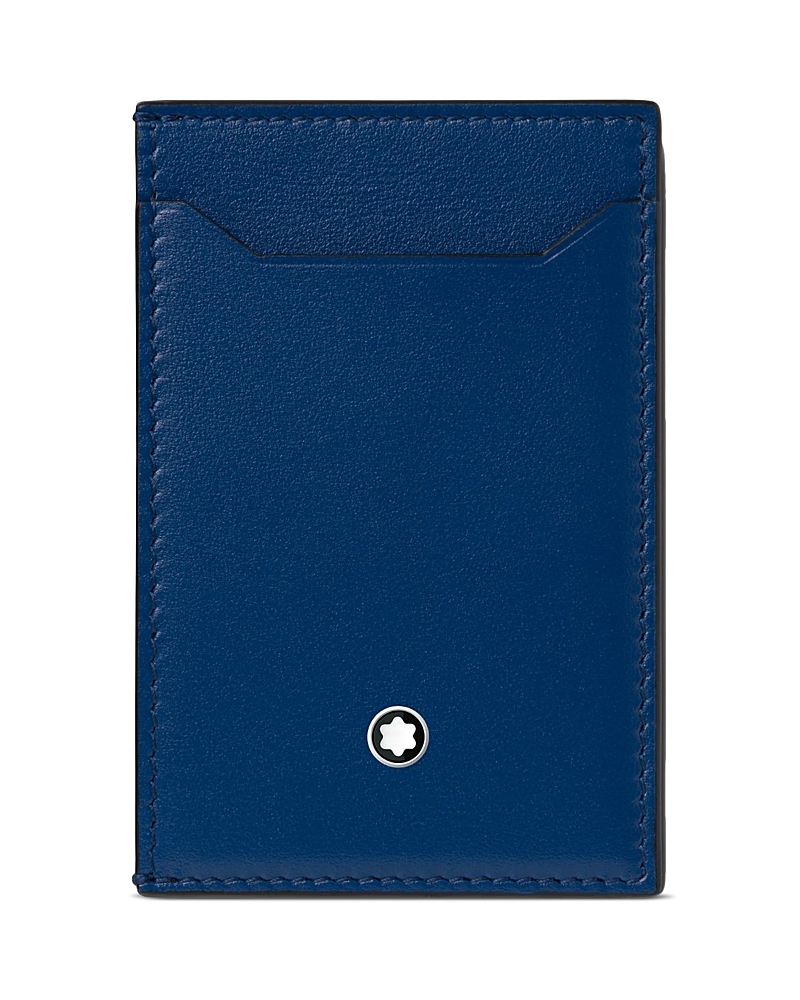 Montblanc Meisterstuck Pocket Card Case In Black/blue