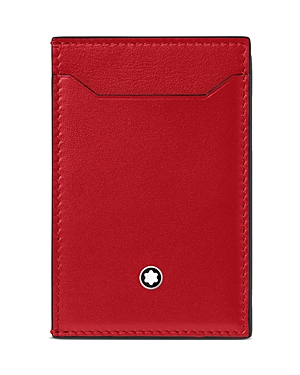 Montblanc Meisterstuck Pocket Card Case In Coral