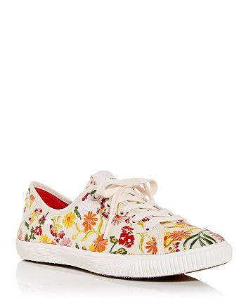 kate spade new york Women's Tennison Floral Embroidered Low Top Sneakers |  Bloomingdale's