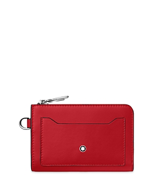Shop Montblanc Meisterstuck Key Pouch In Coral