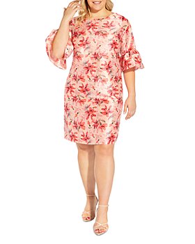 Aline Cocktail Dresses for Women Plus Size Short Sleeve Print Casual Evening Party Boho Dress
