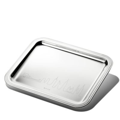 Albi Skyline Silver-Plate Tray - Exclusive
