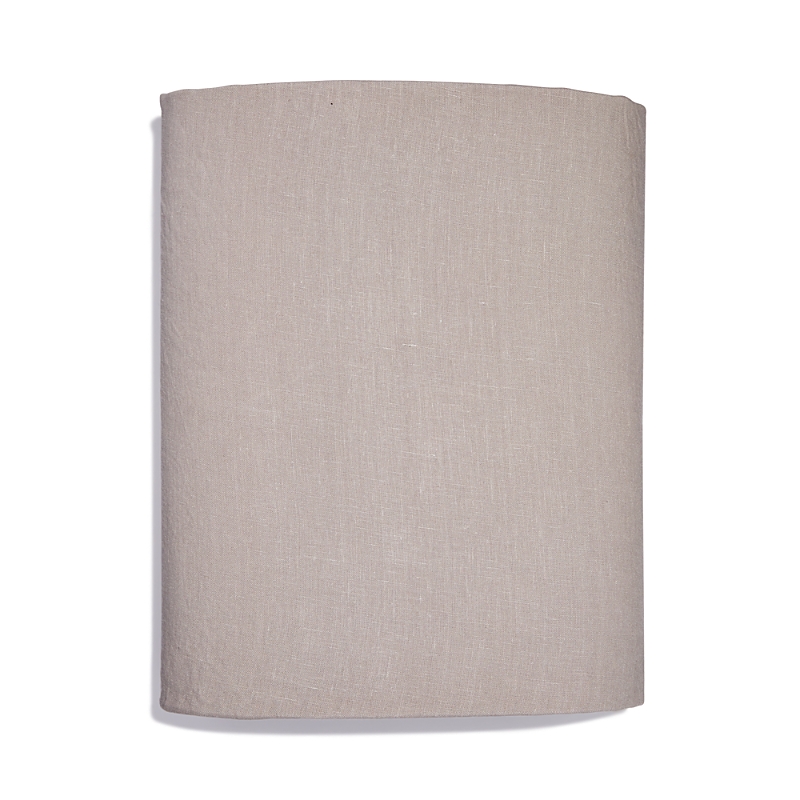 Amalia Home Collection Stonewashed Linen Queen Fitted Sheet - Exclusive In Grey