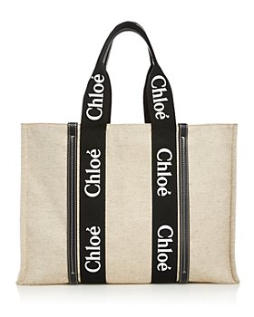 Chloé - Woody Large Linen Tote