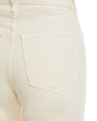 Taylor High Rise Wide Leg Jeans in Ecru