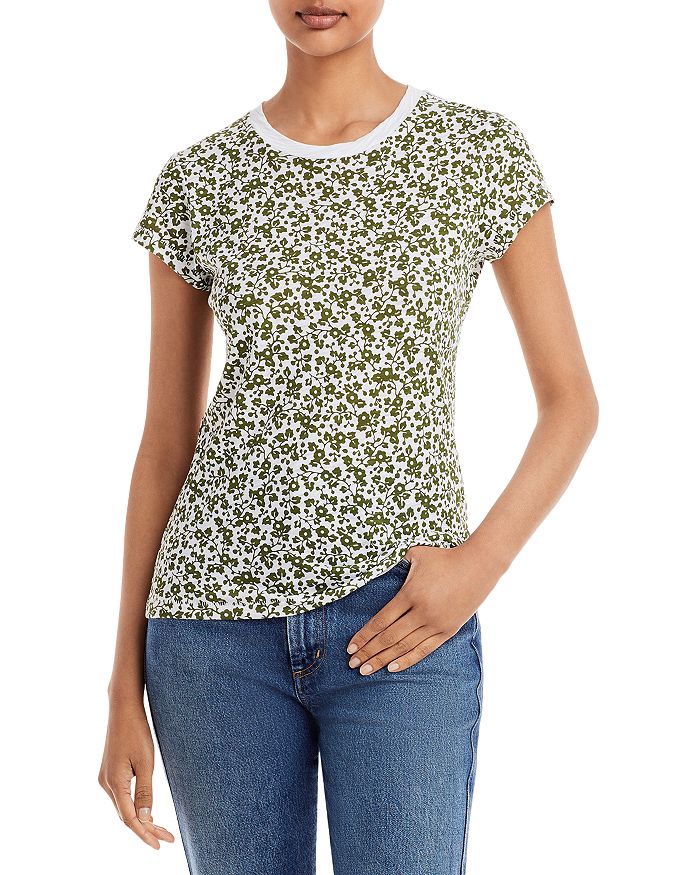 Metallic Tipped Ringer Tee Navy - Goldie Lewinter