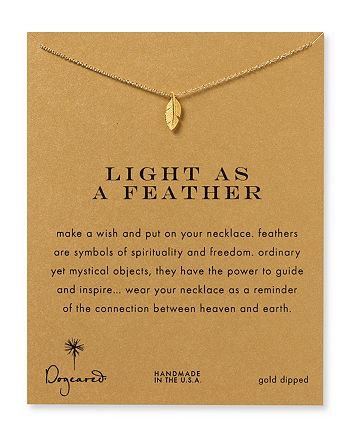 Dogeared - Light as a Feather Necklace, 18"