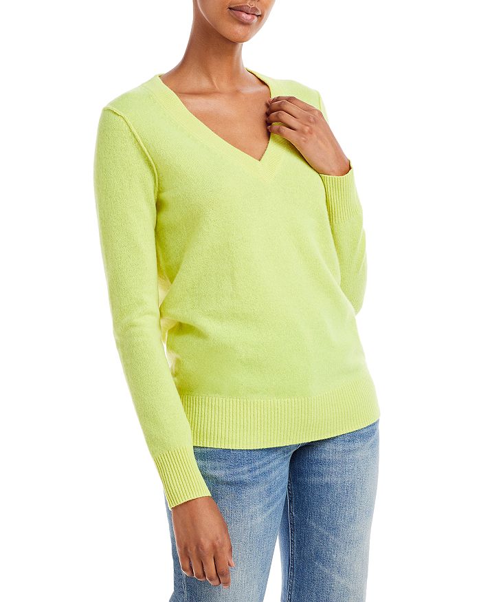 AQUA V-Neck Sweater - 100% Exclusive Bloomingdale's