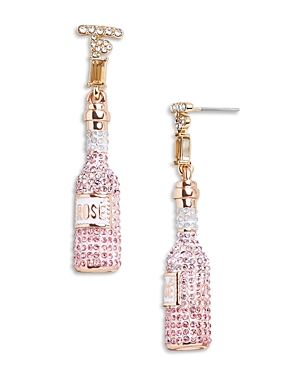 Baublebar What Do You Pink Pave Bottle Drop Earrings