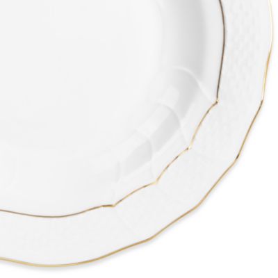 Golden Edge Dessert Plate