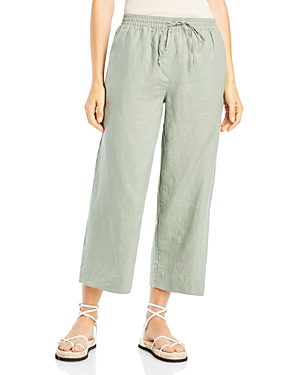 Dkny Cropped Drawstring Pants In Aloe Vera