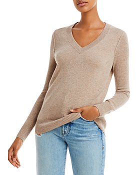 AQUA - V-Neck Cashmere Sweater - 100% Exclusive