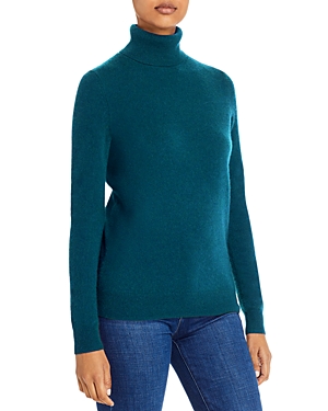 C By Bloomingdale's Cashmere Turtleneck Sweater - 100% Exclusive In Heather Spruce