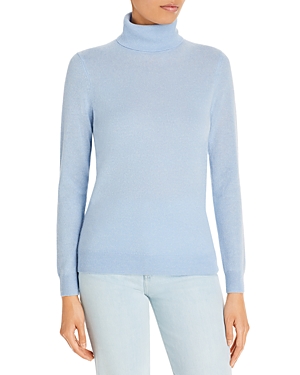 C By Bloomingdale's Cashmere Turtleneck Sweater - 100% Exclusive In Crystal Blue