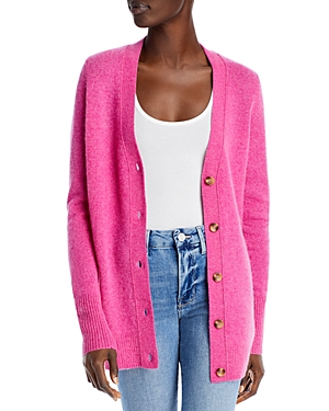 C By Bloomingdale's Cashmere Grandfather Cardigan - 100% Exclusive In Rose Heather