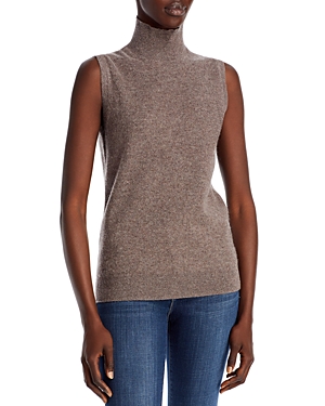 C By Bloomingdale's Cashmere C By Bloomingdale's Sleeveless Cashmere Sweater - 100% Exclusive In Heather Rye