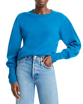 AQUA - Puff Sleeve Cashmere Sweater - 100% Exclusive