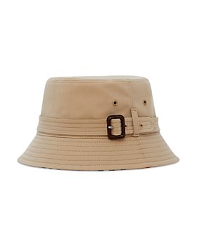 Burberry - Cotton Gabardine Belted Bucket Hat