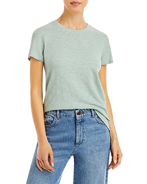 Shop Atm Anthony Thomas Melillo Schoolboy Crewneck Tee In Eucalyptus