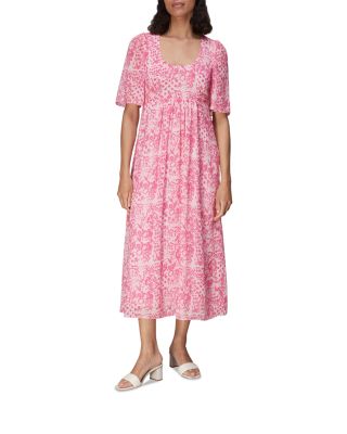 Abstract Batik Midi Dress