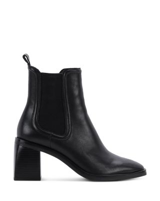 black booties with 2 inch heel