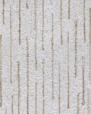 Hans Brushstroke Striped Area Rug, 93" x 117"